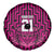 Custom Basketball New Zealand Spare Tire Cover Pink Maori Ta Moko Indigenous - Polynesian Pride