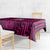 Custom Basketball New Zealand Tablecloth Pink Maori Ta Moko Indigenous - Polynesian Pride