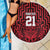 Custom Basketball New Zealand Beach Blanket Red Maori Ta Moko Indigenous - Polynesian Pride