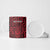 Custom Basketball New Zealand Ceramic Mug Red Maori Ta Moko Indigenous - Polynesian Pride
