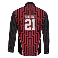 Custom Basketball New Zealand Family Matching Long Sleeve Bodycon Dress and Hawaiian Shirt Red Maori Ta Moko Indigenous LT9 - Polynesian Pride