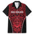 Custom Basketball New Zealand Family Matching Mermaid Dress and Hawaiian Shirt Red Maori Ta Moko Indigenous - Polynesian Pride