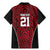 Custom Basketball New Zealand Family Matching Mermaid Dress and Hawaiian Shirt Red Maori Ta Moko Indigenous - Polynesian Pride