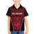 Custom Basketball New Zealand Family Matching Short Sleeve Bodycon Dress and Hawaiian Shirt Red Maori Ta Moko Indigenous - Polynesian Pride