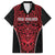 Custom Basketball New Zealand Family Matching Tank Maxi Dress and Hawaiian Shirt Red Maori Ta Moko Indigenous - Polynesian Pride
