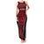 Custom Basketball New Zealand Family Matching Tank Maxi Dress and Hawaiian Shirt Red Maori Ta Moko Indigenous - Polynesian Pride