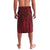 Custom Basketball New Zealand Lavalava Red Maori Ta Moko Indigenous - Polynesian Pride