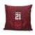 Custom Basketball New Zealand Pillow Cover Red Maori Ta Moko Indigenous - Polynesian Pride