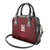 Custom Basketball New Zealand Shoulder Handbag Red Maori Ta Moko Indigenous - Polynesian Pride