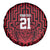 Custom Basketball New Zealand Spare Tire Cover Red Maori Ta Moko Indigenous - Polynesian Pride