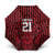 Custom Basketball New Zealand Umbrella Red Maori Ta Moko Indigenous - Polynesian Pride