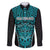 Custom Basketball New Zealand Family Matching Mermaid Dress and Hawaiian Shirt Teal Maori Ta Moko Indigenous - Polynesian Pride