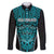 Custom Basketball New Zealand Family Matching Short Sleeve Bodycon Dress and Hawaiian Shirt Teal Maori Ta Moko Indigenous - Polynesian Pride