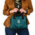 Custom Basketball New Zealand Shoulder Handbag Teal Maori Ta Moko Indigenous - Polynesian Pride