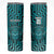 Custom Basketball New Zealand Skinny Tumbler Teal Maori Ta Moko Indigenous - Polynesian Pride
