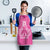 New Zealand Custom Apron Fire Basketball Maori Tribal Pink - Polynesian Pride