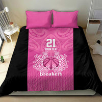 New Zealand Custom Bedding Set Fire Basketball Maori Tribal Pink - Polynesian Pride