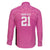 New Zealand Custom Family Matching Puletasi and Hawaiian Shirt Fire Basketball Maori Tribal Pink - Polynesian Pride