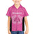 New Zealand Custom Family Matching Short Sleeve Bodycon Dress and Hawaiian Shirt Fire Basketball Maori Tribal Pink - Polynesian Pride