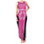 New Zealand Custom Family Matching Tank Maxi Dress and Hawaiian Shirt Fire Basketball Maori Tribal Pink - Polynesian Pride
