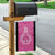 New Zealand Custom Garden Flag Fire Basketball Maori Tribal Pink - Polynesian Pride