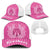 New Zealand Mesh Trucker Cap Fire Basketball Maori Tribal Pink - Polynesian Pride
