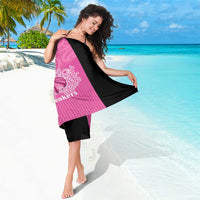 New Zealand Custom Sarong Fire Basketball Maori Tribal Pink - Polynesian Pride