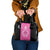 New Zealand Custom Shoulder Handbag Fire Basketball Maori Tribal Pink - Polynesian Pride
