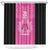 New Zealand Custom Shower Curtain Fire Basketball Maori Tribal Pink - Polynesian Pride