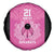 New Zealand Custom Spare Tire Cover Fire Basketball Maori Tribal Pink - Polynesian Pride