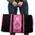 New Zealand Custom Travel Bag Fire Basketball Maori Tribal Pink - Polynesian Pride