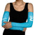 New Zealand Custom Arm Sleeves Fire Basketball Maori Tribal Sky Blue - Polynesian Pride