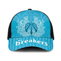New Zealand Baseball Net Cap Fire Basketball Maori Tribal Sky Blue - Polynesian Pride