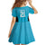 New Zealand Custom Family Matching Puletasi and Hawaiian Shirt Fire Basketball Maori Tribal Sky Blue - Polynesian Pride