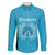 New Zealand Custom Family Matching Puletasi and Hawaiian Shirt Fire Basketball Maori Tribal Sky Blue - Polynesian Pride