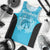 New Zealand Custom Men Tank Top Fire Basketball Maori Tribal Sky Blue - Polynesian Pride