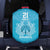 New Zealand Custom Spare Tire Cover Fire Basketball Maori Tribal Sky Blue - Polynesian Pride