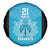 New Zealand Custom Spare Tire Cover Fire Basketball Maori Tribal Sky Blue - Polynesian Pride