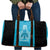 New Zealand Custom Travel Bag Fire Basketball Maori Tribal Sky Blue - Polynesian Pride