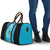 New Zealand Custom Travel Bag Fire Basketball Maori Tribal Sky Blue - Polynesian Pride
