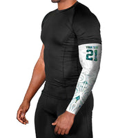 Custom New Zealand Aotearoa Arm Sleeves Green Maori Paua Shell Indigenous - Polynesian Pride