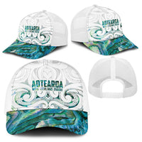 New Zealand Aotearoa Baseball Net Cap Green Maori Papua Shell Indigenous - Polynesian Pride