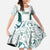 Custom New Zealand Aotearoa Family Matching Mermaid Dress and Hawaiian Shirt Green Maori Paua Shell Indigenous - Polynesian Pride