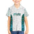 Custom New Zealand Aotearoa Family Matching Short Sleeve Bodycon Dress and Hawaiian Shirt Green Maori Paua Shell Indigenous - Polynesian Pride