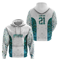 Custom New Zealand Aotearoa Hoodie Green Maori Paua Shell Indigenous - Polynesian Pride