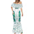 Custom New Zealand Aotearoa Mermaid Dress Green Maori Paua Shell Indigenous - Polynesian Pride