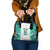 Custom New Zealand Aotearoa Shoulder Handbag Green Maori Paua Shell Indigenous - Polynesian Pride