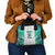Custom New Zealand Aotearoa Shoulder Handbag Green Maori Paua Shell Indigenous - Polynesian Pride