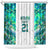 Custom New Zealand Aotearoa Shower Curtain Green Maori Paua Shell Indigenous - Polynesian Pride