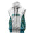 Custom New Zealand Aotearoa Sleeveless Zip Hoodie Green Maori Paua Shell Indigenous - Polynesian Pride